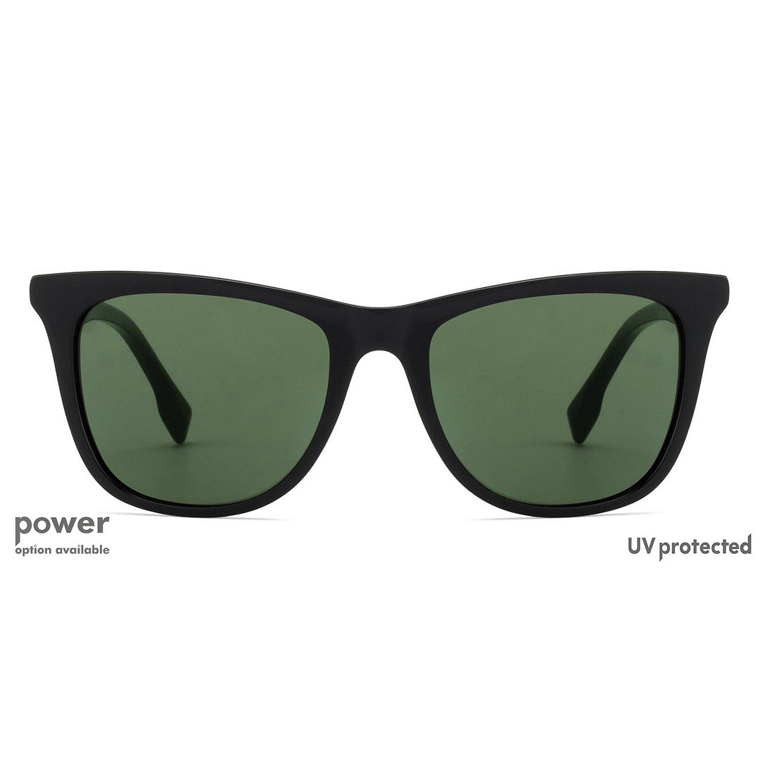 John Jacobs Black Full Rim Square left side