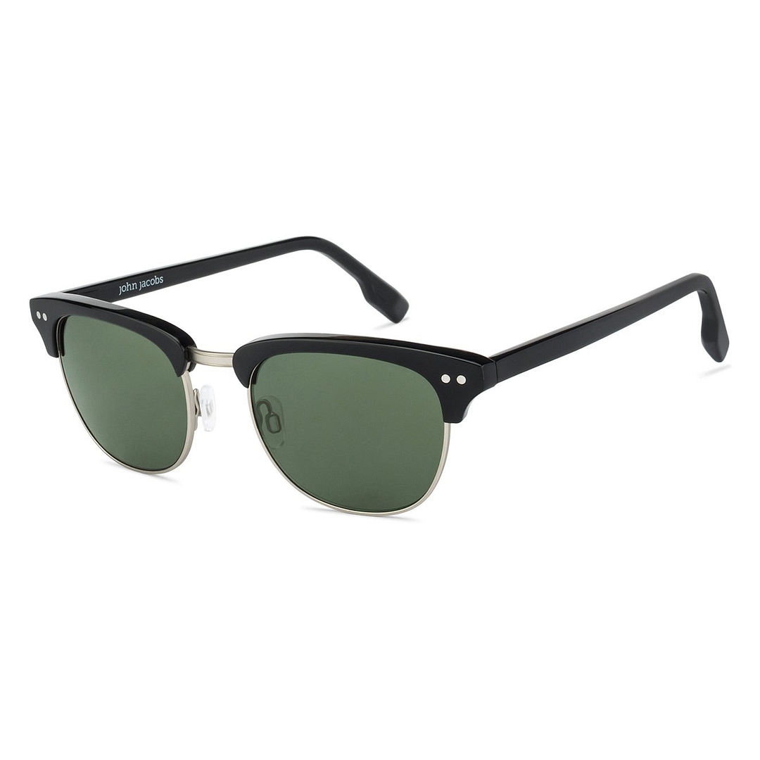 John Jacobs Black Full Rim Clubmaster right side