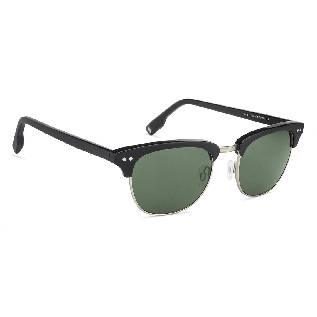 John Jacobs Black Full Rim Clubmaster left side