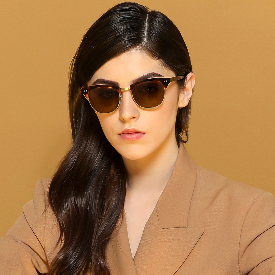 John Jacobs Online Black Full Rim Clubmaster left side