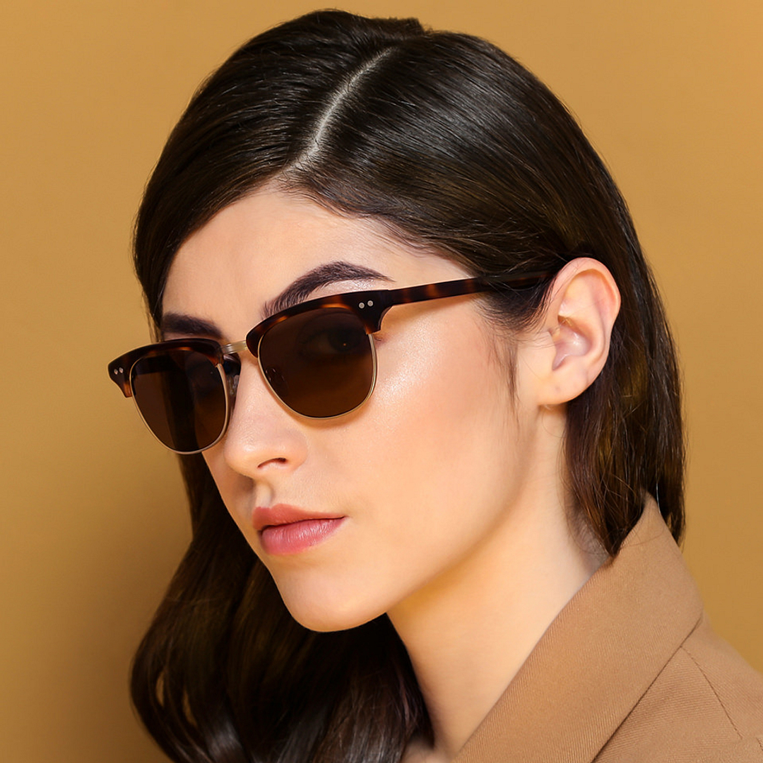 John Jacobs Online Black Full Rim Clubmaster left side