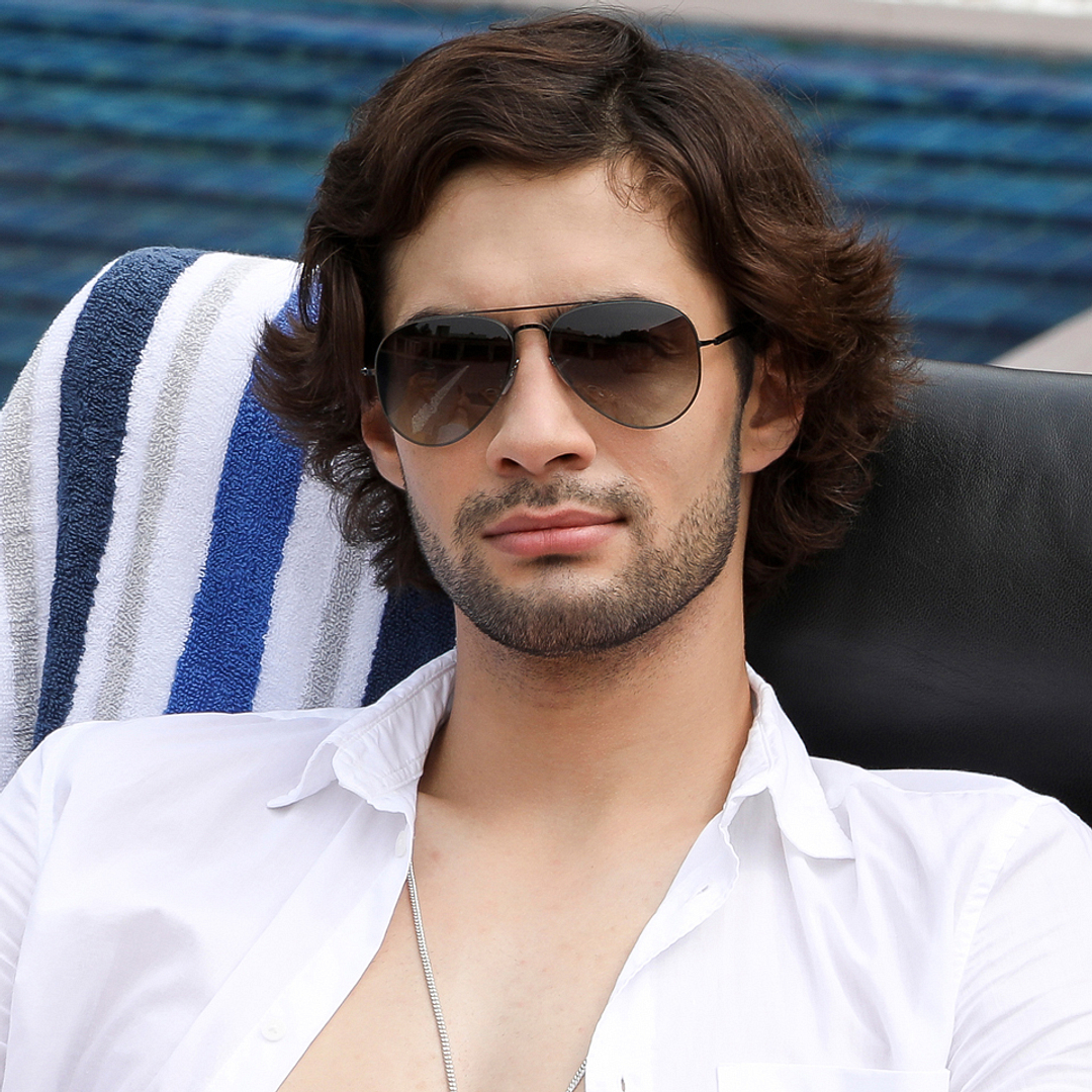 John Jacobs Online Gunmetal Full Rim Aviator left side