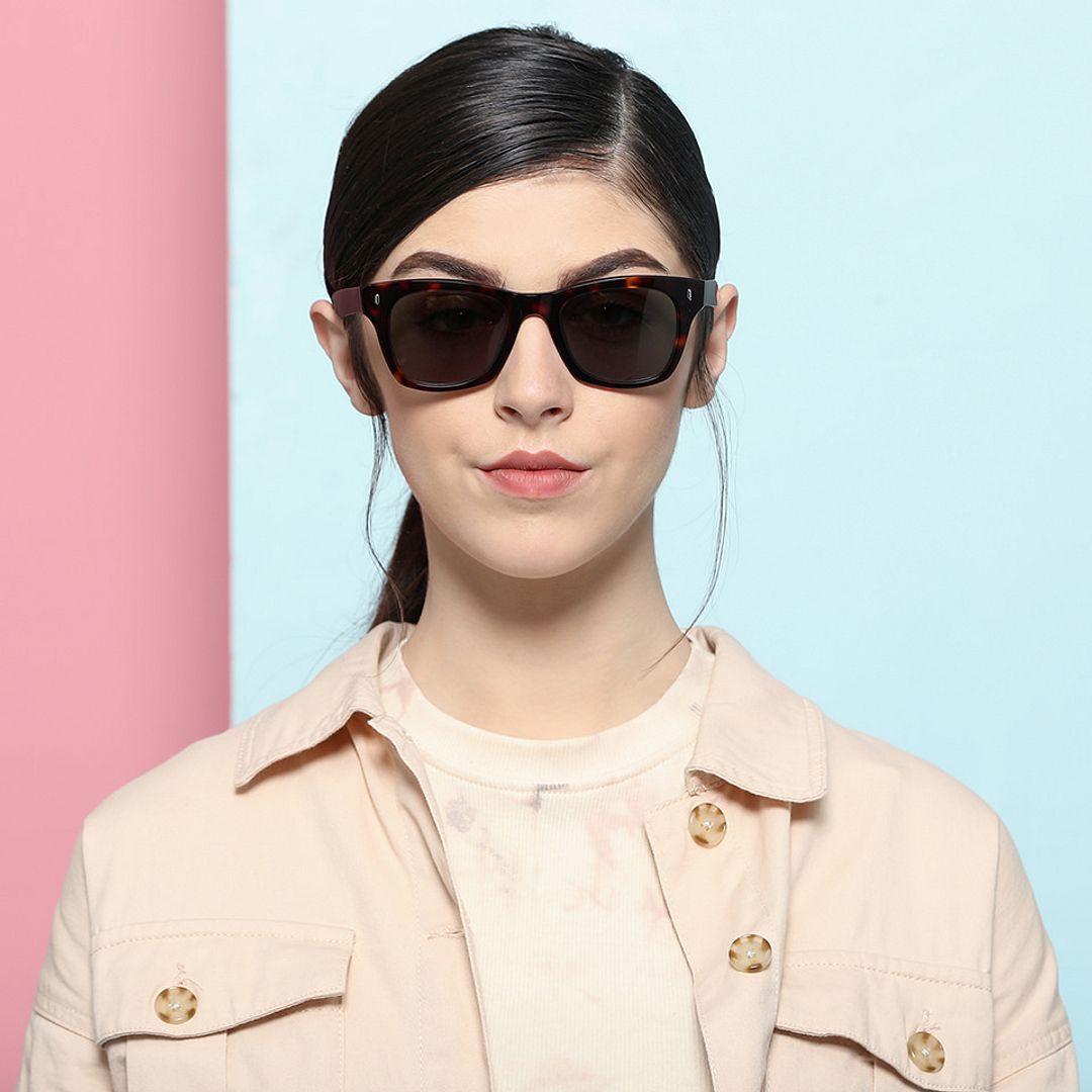 John Jacobs Online Light Brown Full Rim Square left side