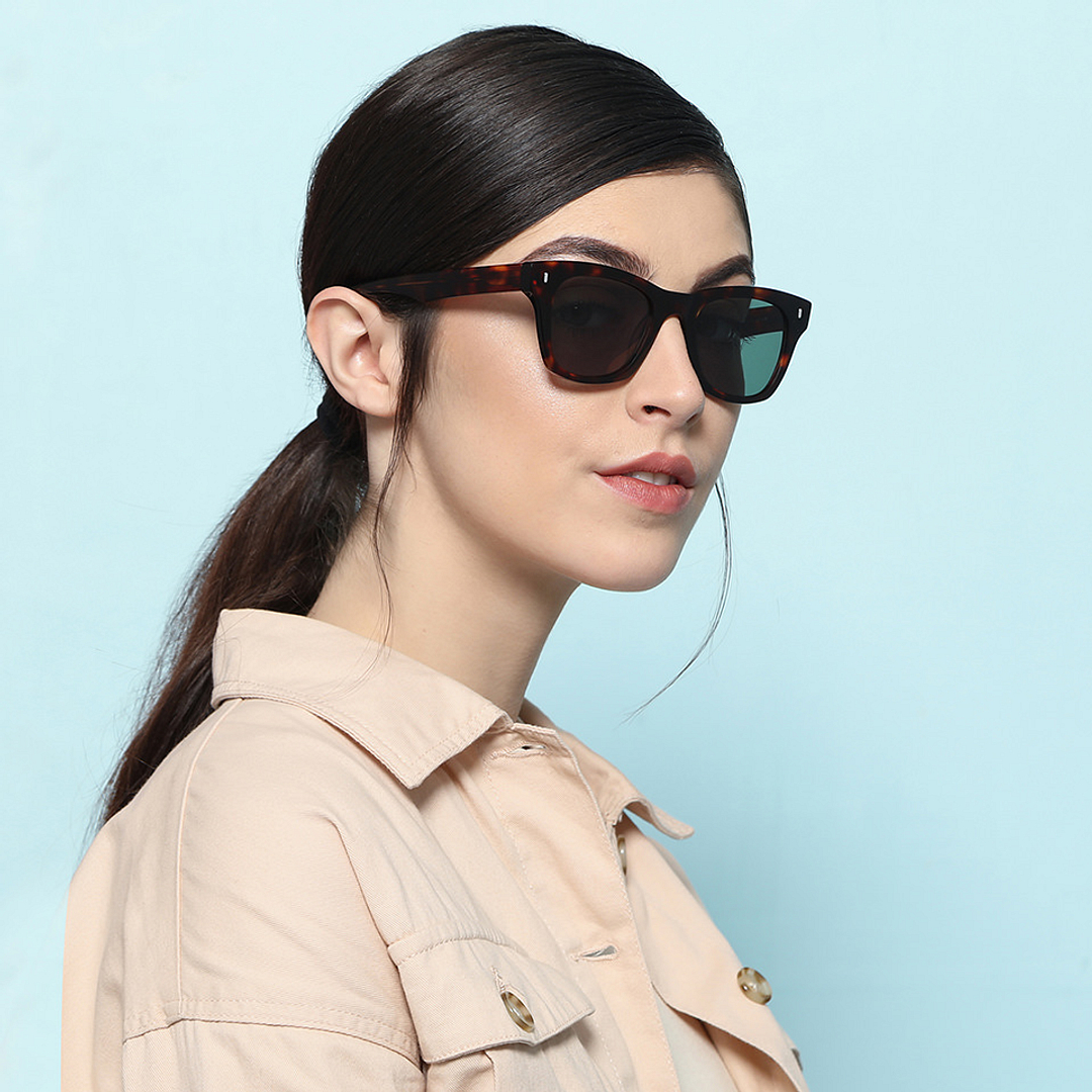 John Jacobs Online Light Brown Full Rim Square right side