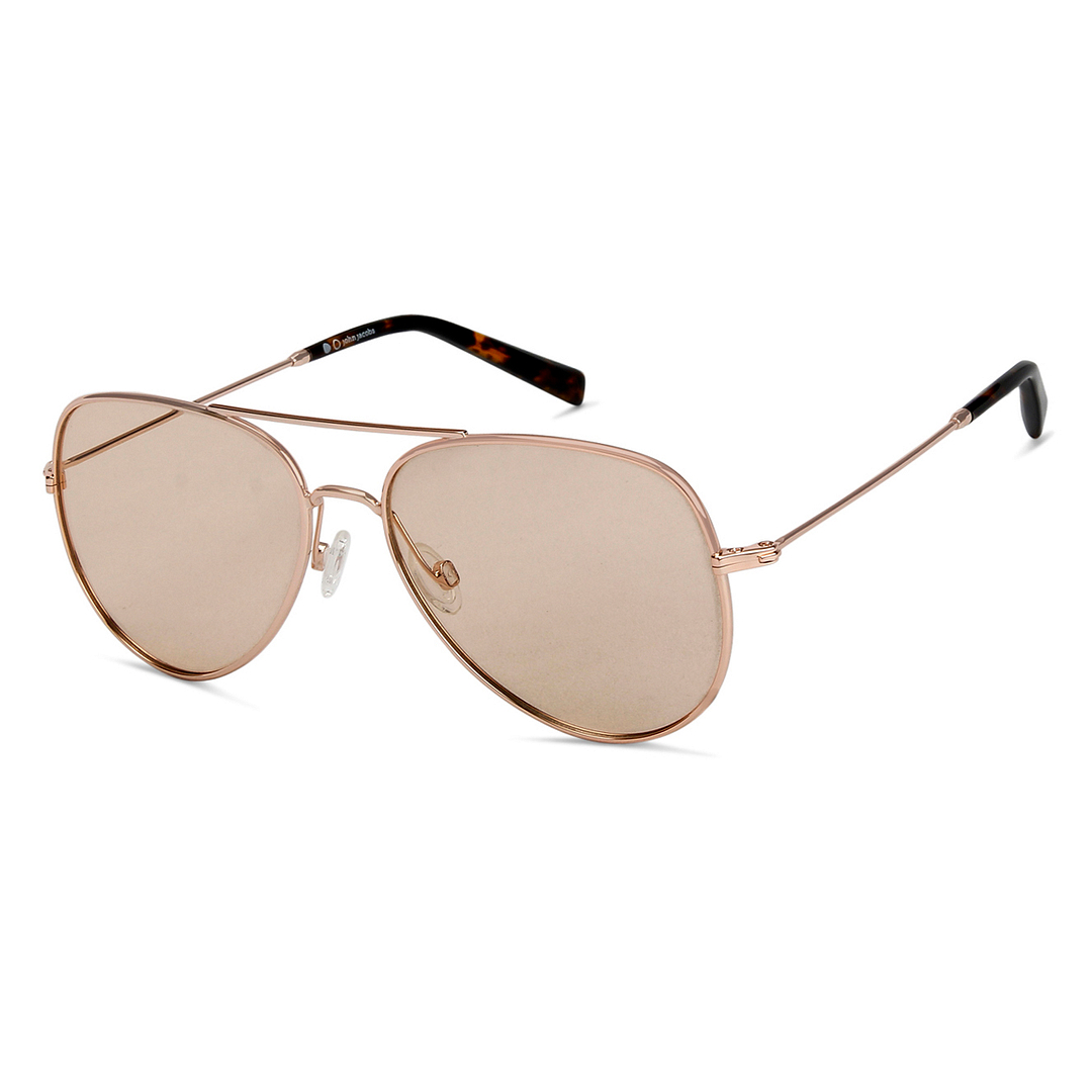 John Jacobs Online Rose Gold Full Rim Aviator left side