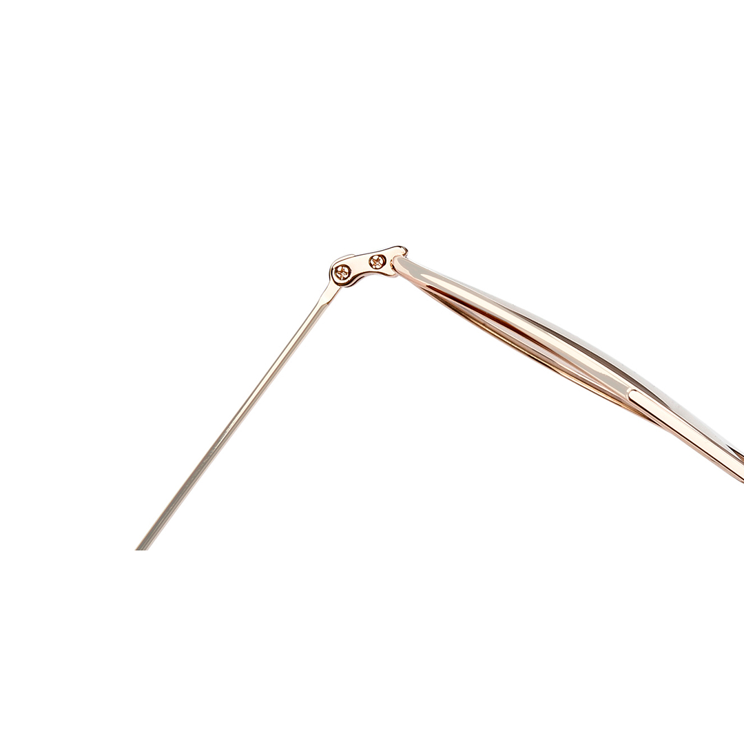 John Jacobs Online Rose Gold Full Rim Aviator left side