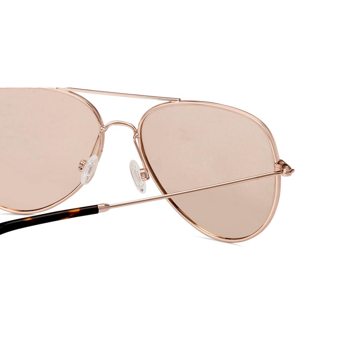 John Jacobs Online Rose Gold Full Rim Aviator right side