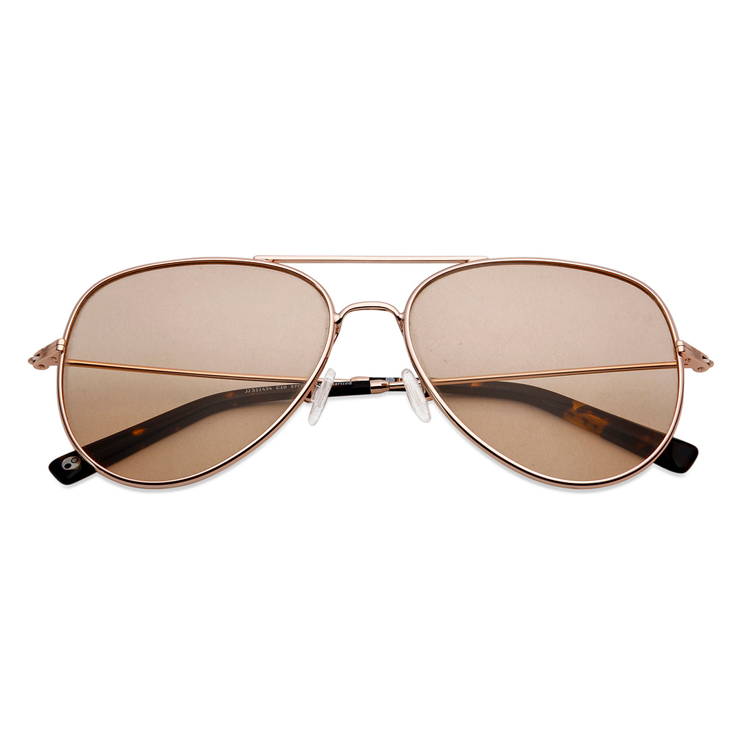 John Jacobs Online Rose Gold Full Rim Aviator right side