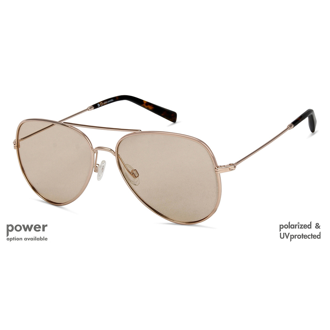 John Jacobs Online Rose Gold Full Rim Aviator right side