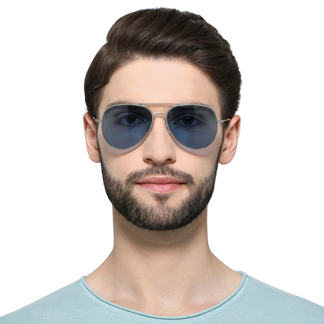 John Jacobs Online Light Brown Full Rim Aviator right side