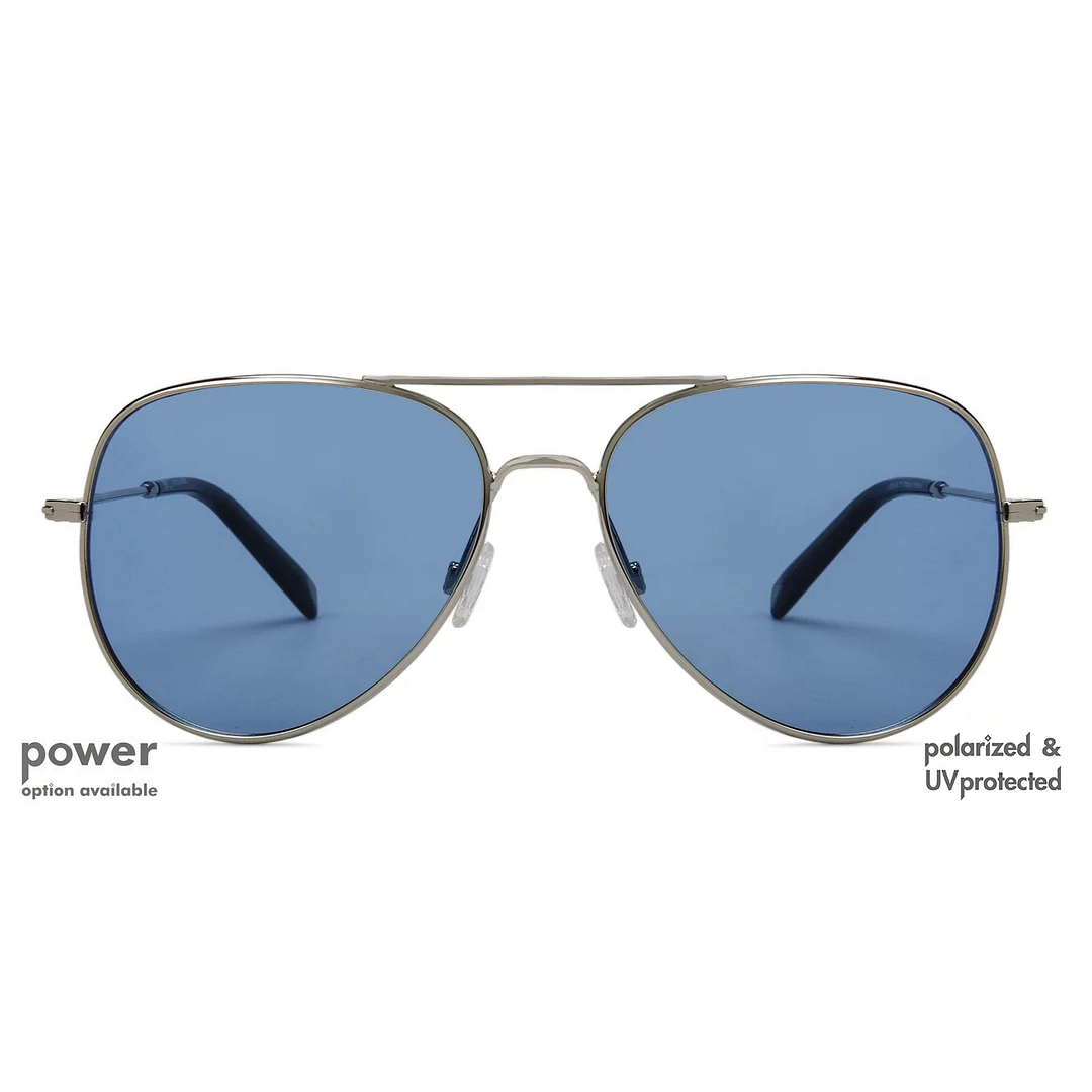 John Jacobs Online Light Brown Full Rim Aviator left side