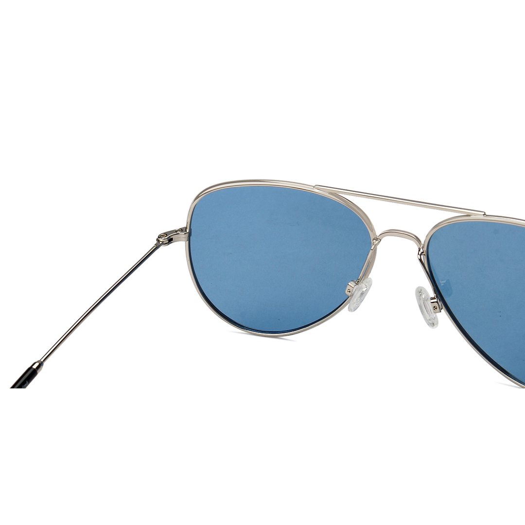 John Jacobs Online Light Brown Full Rim Aviator left side