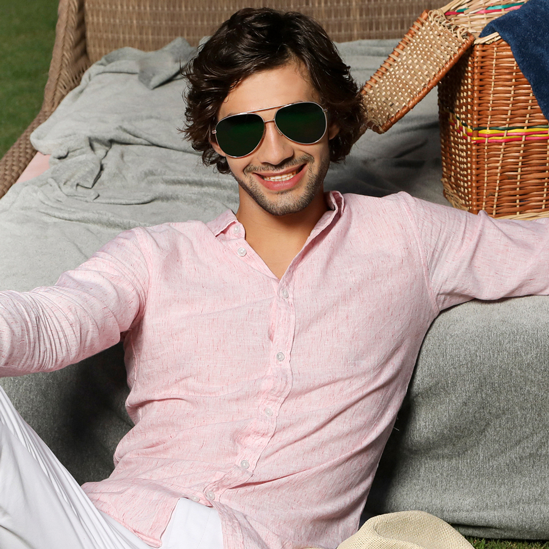 John Jacobs Gold Full Rim Aviator left side