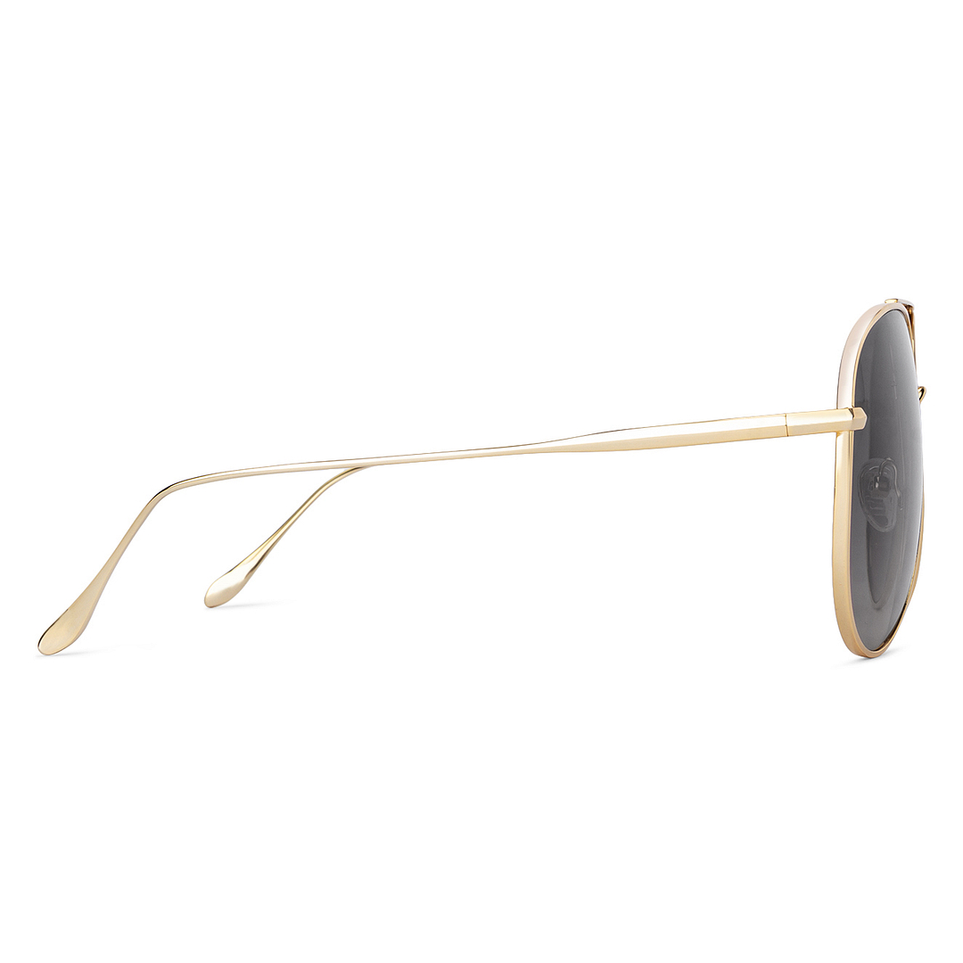 John Jacobs Online Gold Full Rim Aviator left side