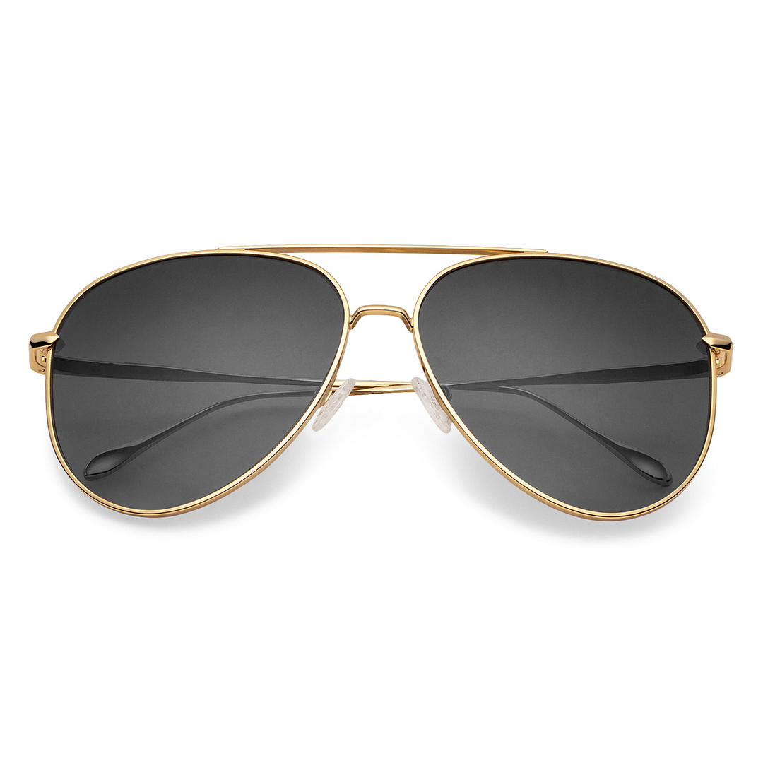 John Jacobs Online Gold Full Rim Aviator left side