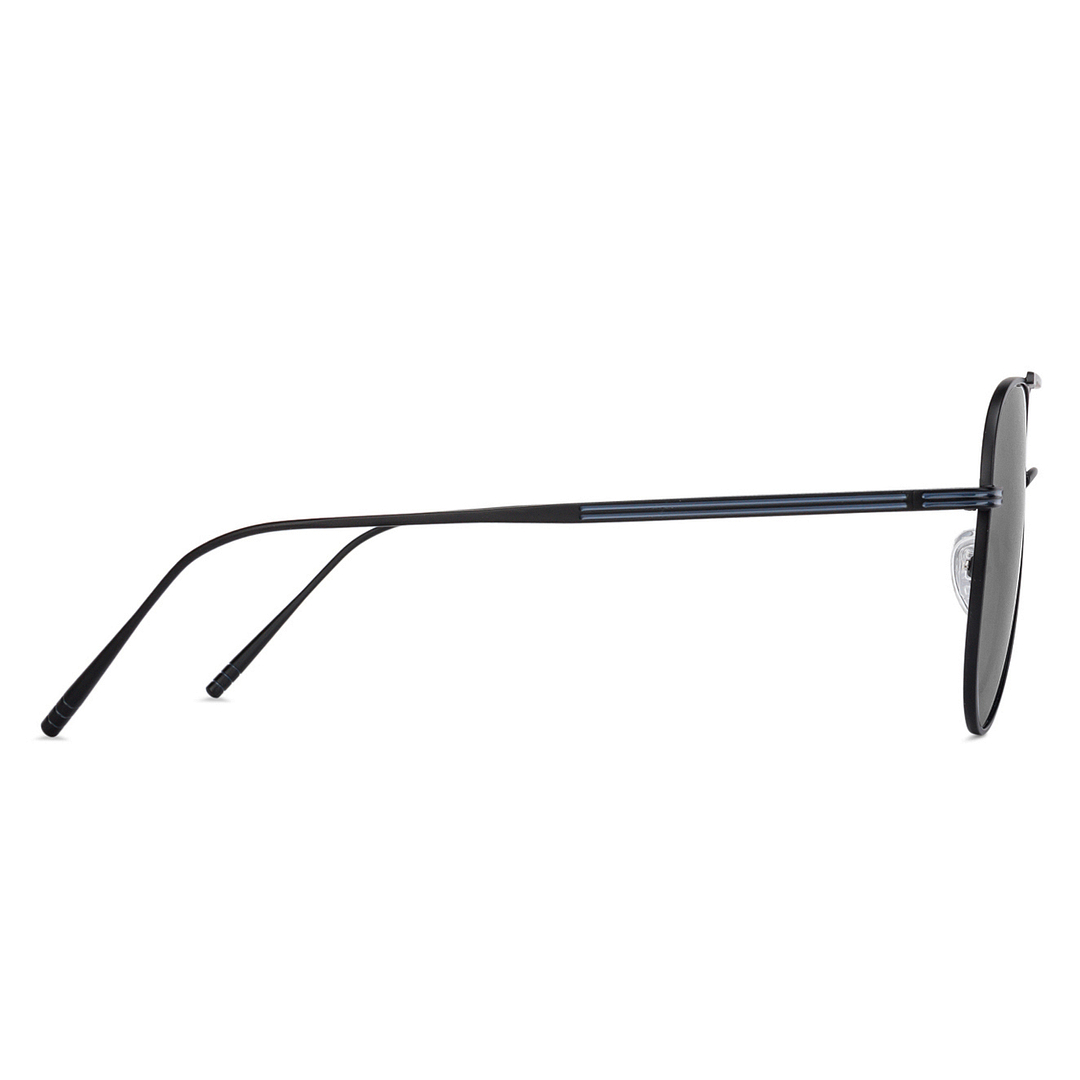 John Jacobs Online Black Full Rim Aviator left side