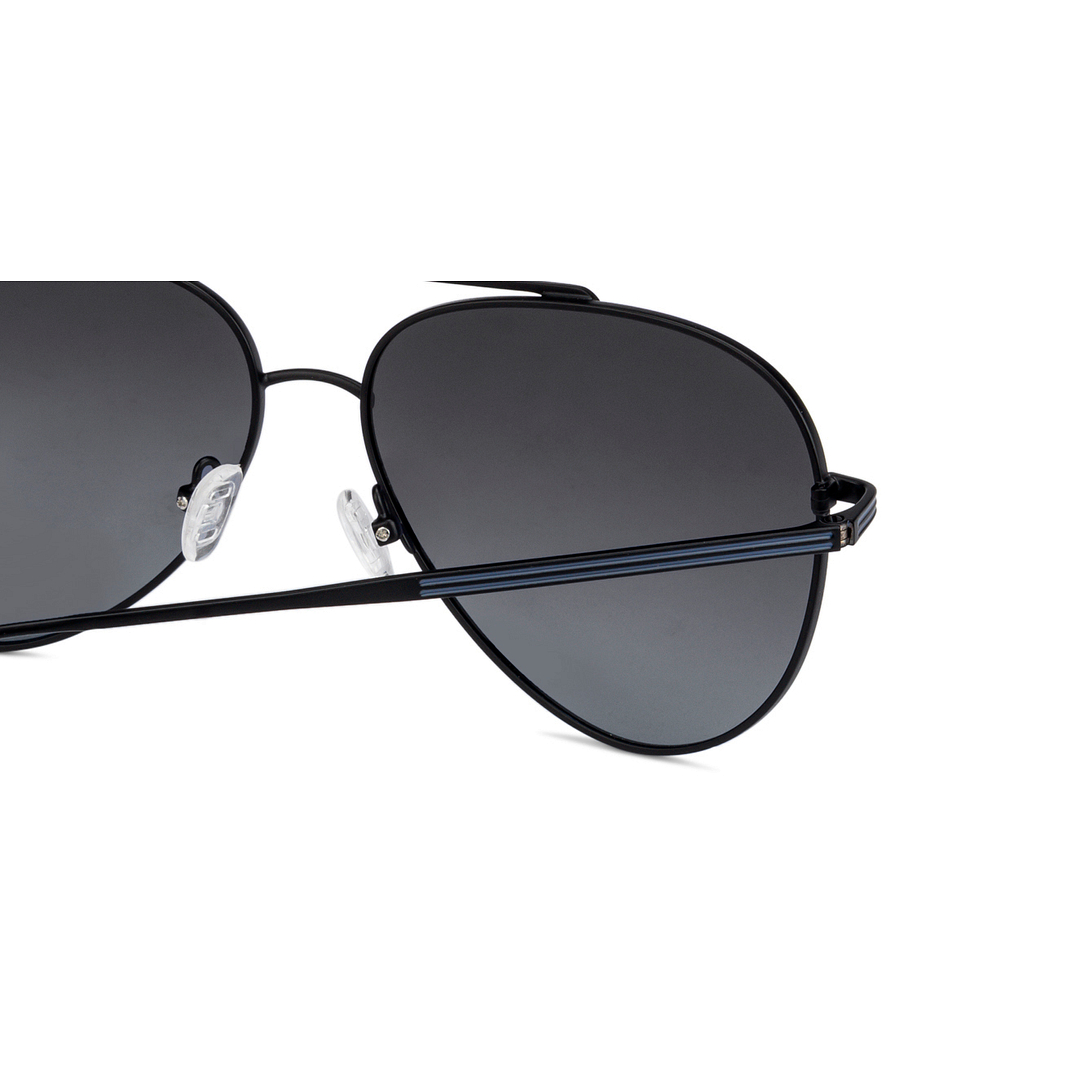 John Jacobs Online Black Full Rim Aviator right side