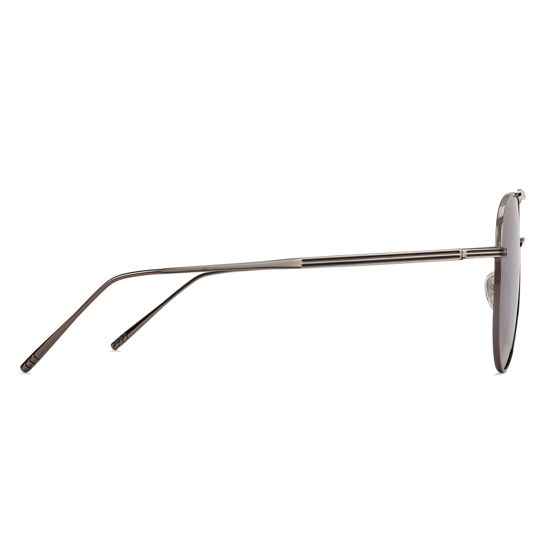 John Jacobs Online Gunmetal Full Rim Aviator right side