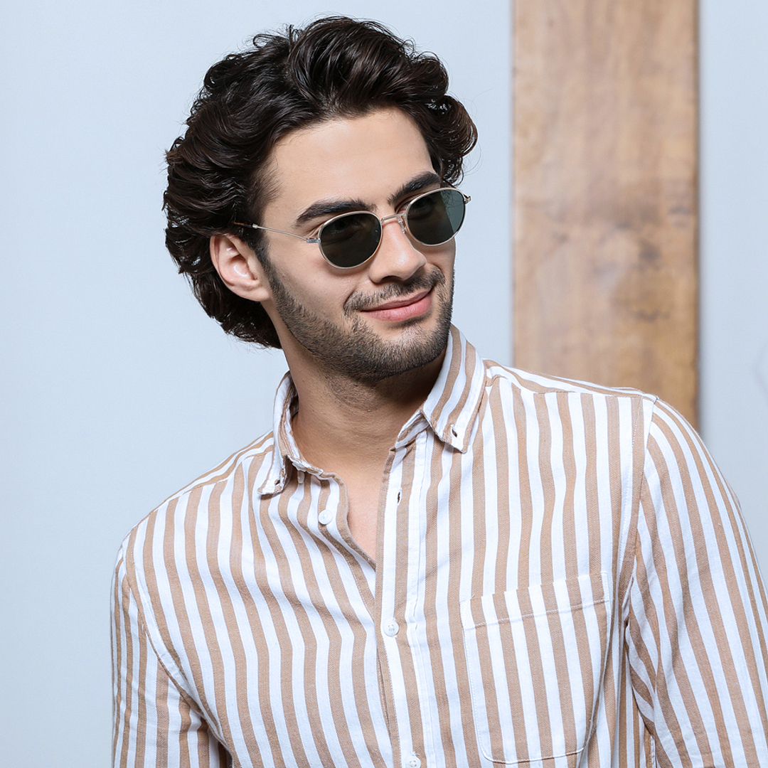 John Jacobs Online Green Full Rim Round right side