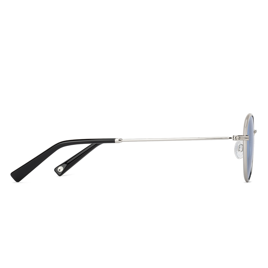 John Jacobs Online Sky Blue Full Rim Round right side