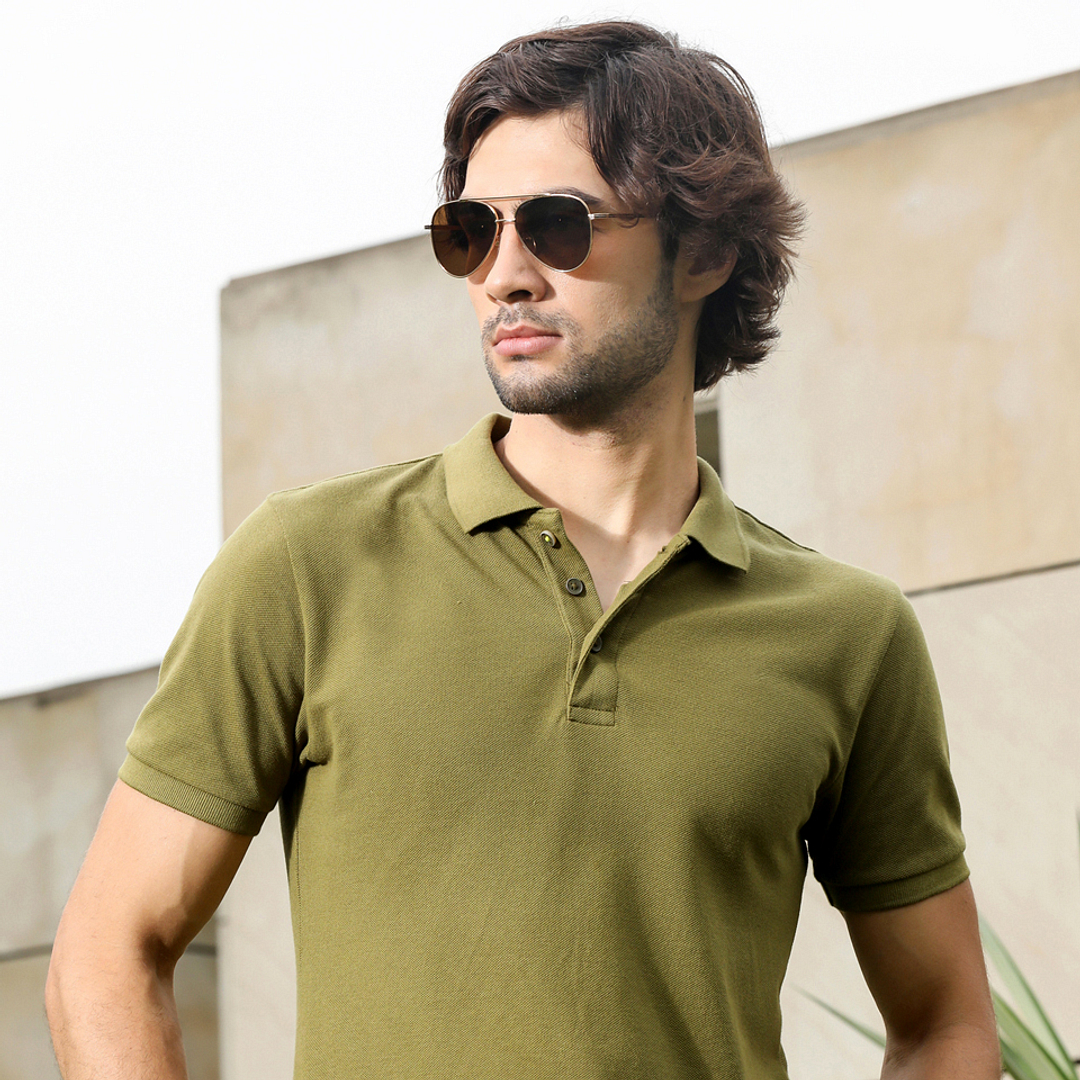 John Jacobs Gold Full Rim Aviator right side