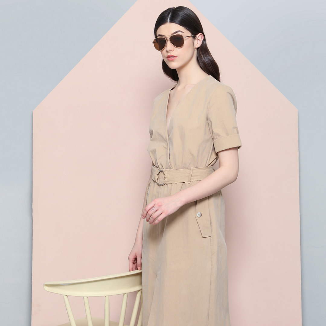 John Jacobs Gold Full Rim Aviator left side