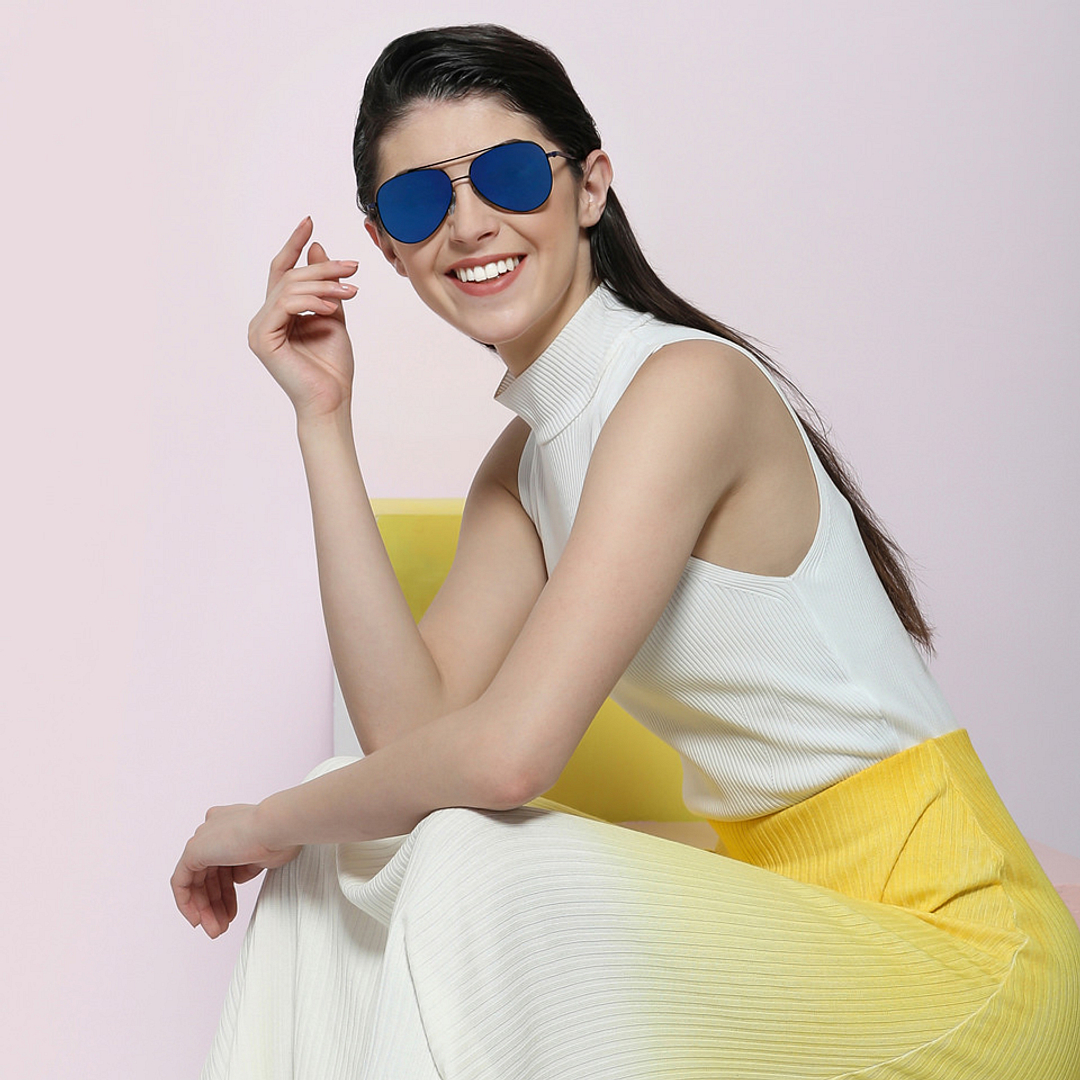 John Jacobs Black Full Rim Aviator left side