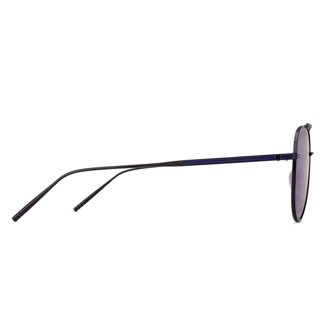 John Jacobs Black Full Rim Aviator right side