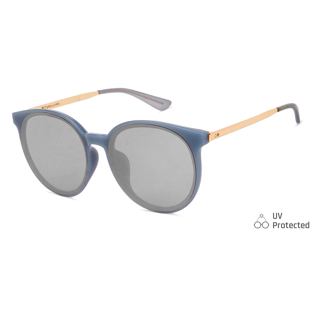 John Jacobs Crystal Transparent Full Rim Round right side