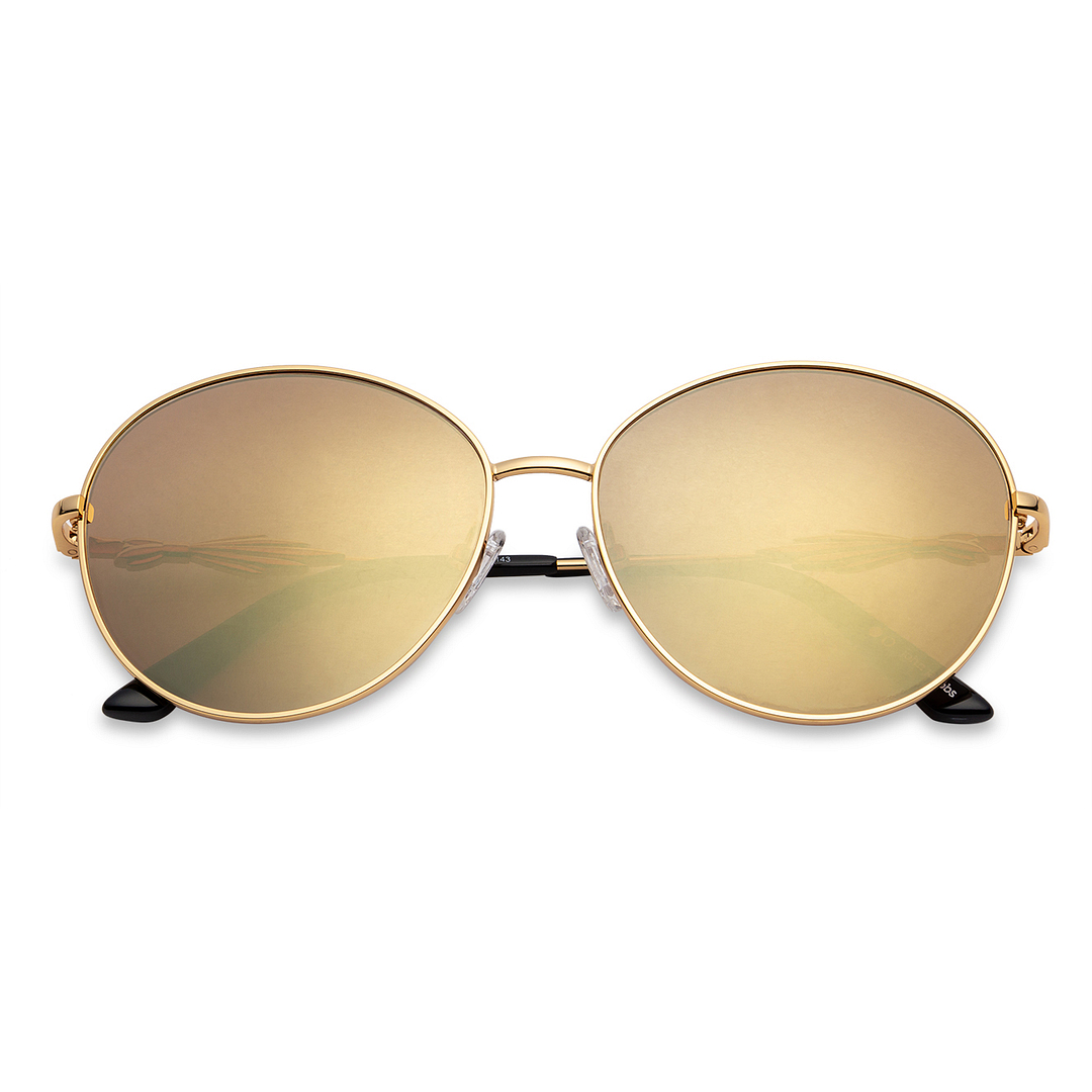 John Jacobs Online Gold Full Rim Round right side