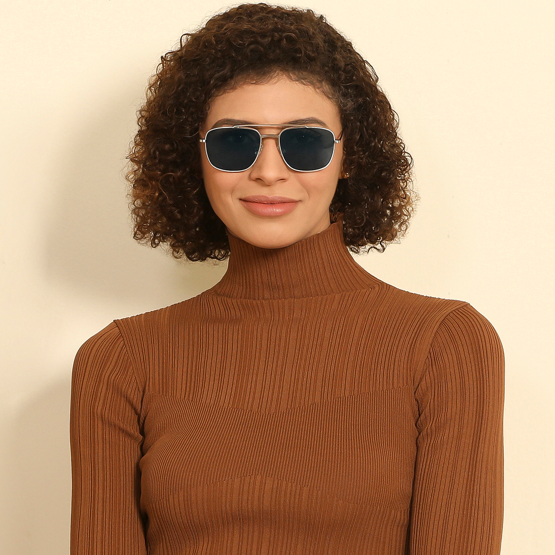 John Jacobs Silver Full Rim Square right side