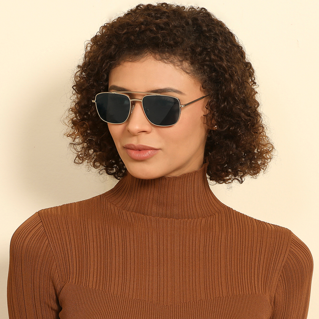 John Jacobs Silver Full Rim Square left side