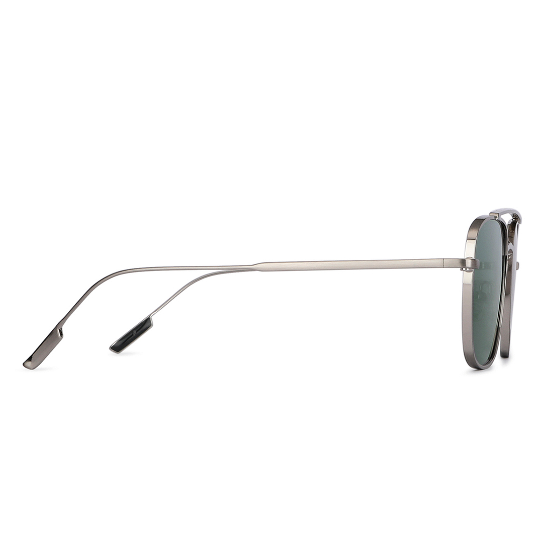 John Jacobs Silver Full Rim Square left side