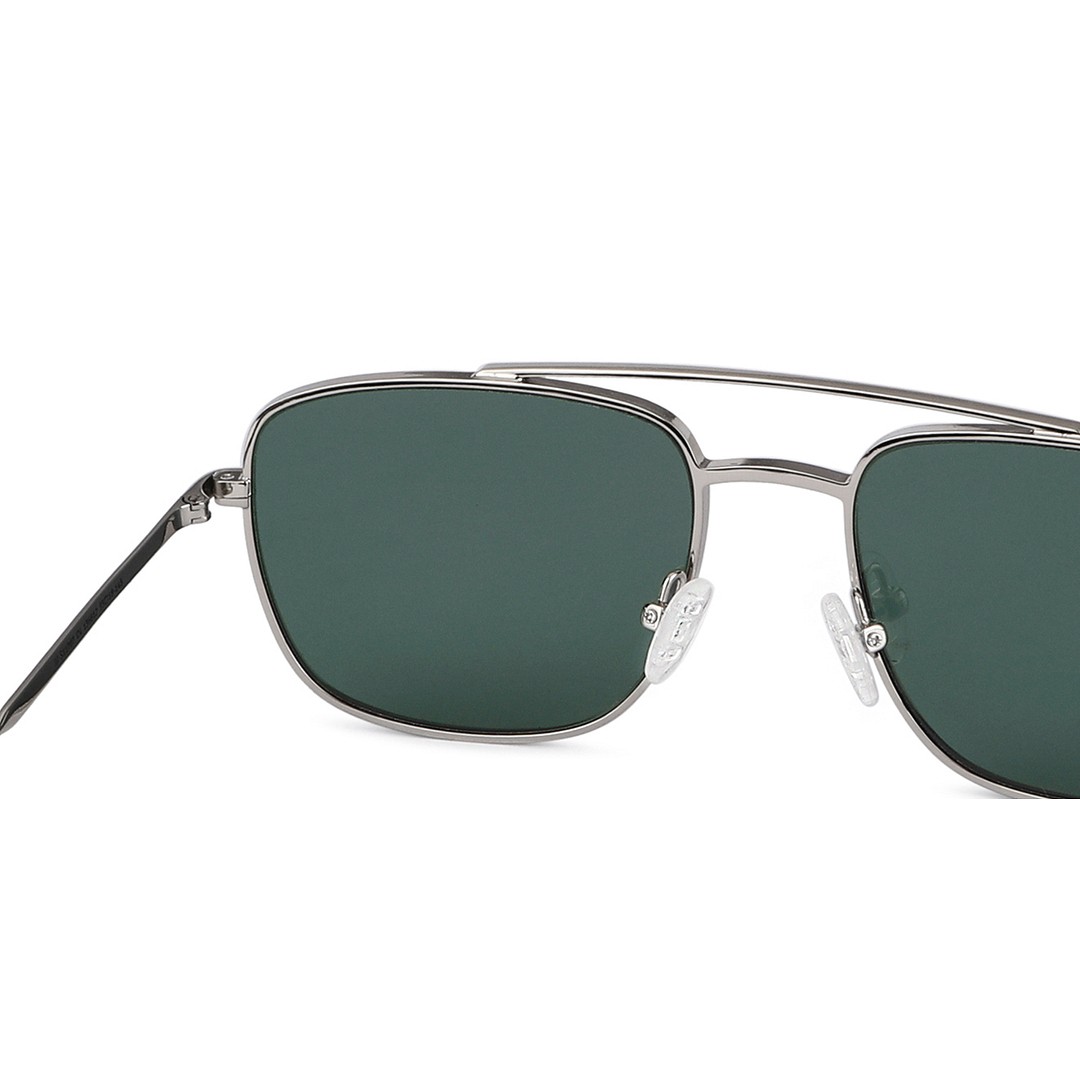 John Jacobs Silver Full Rim Square right side