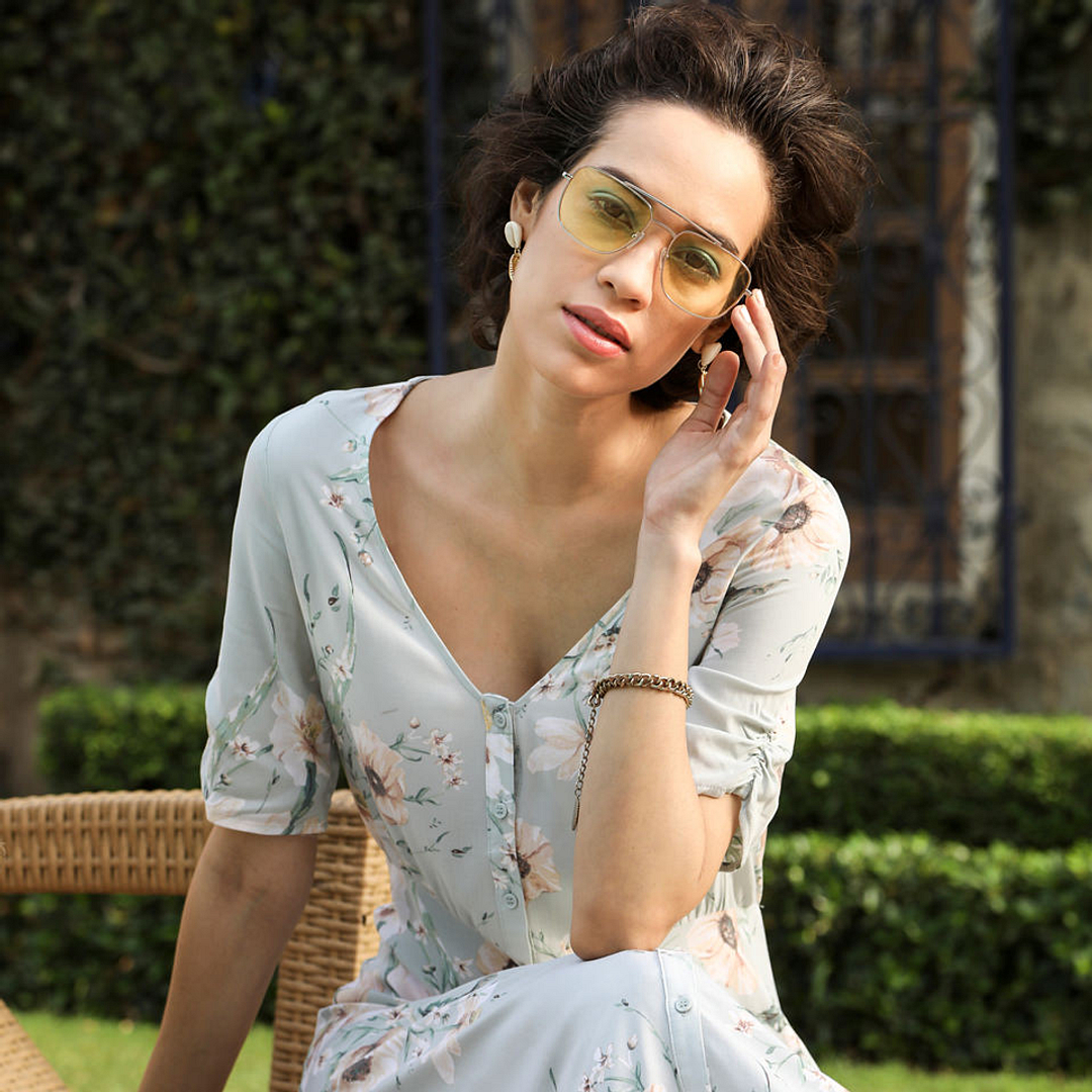 John Jacobs Online Silver Full Rim Square right side