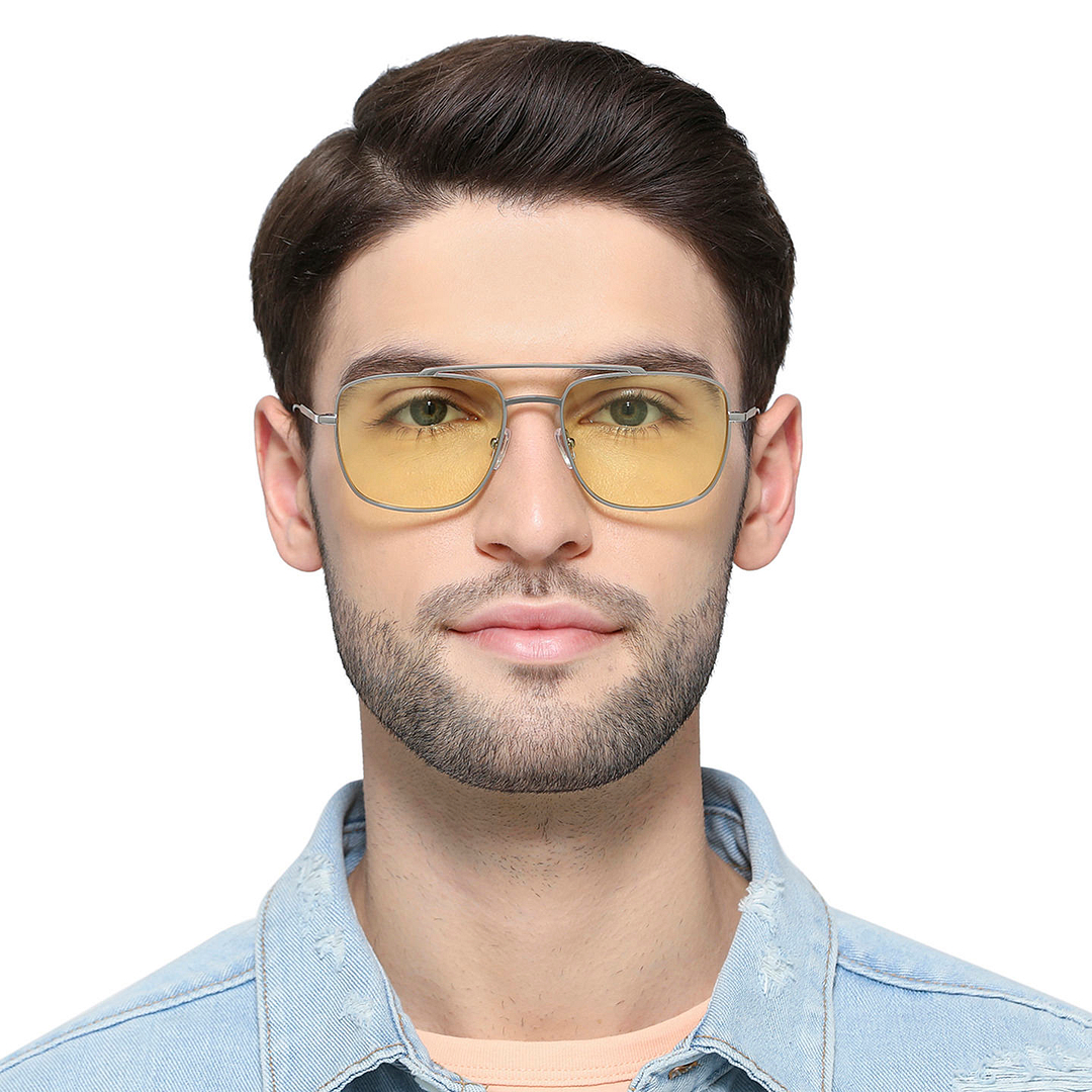 John Jacobs Online Silver Full Rim Square right side