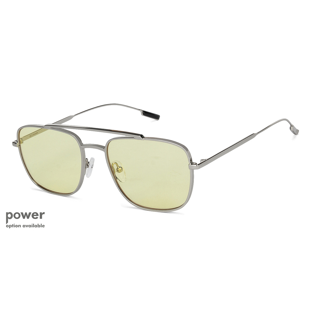 John Jacobs Online Silver Full Rim Square right side