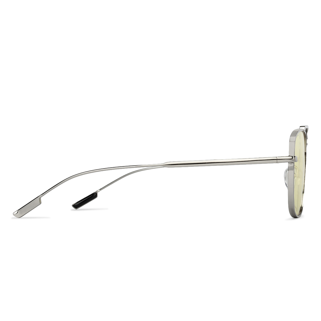 John Jacobs Online Silver Full Rim Square right side