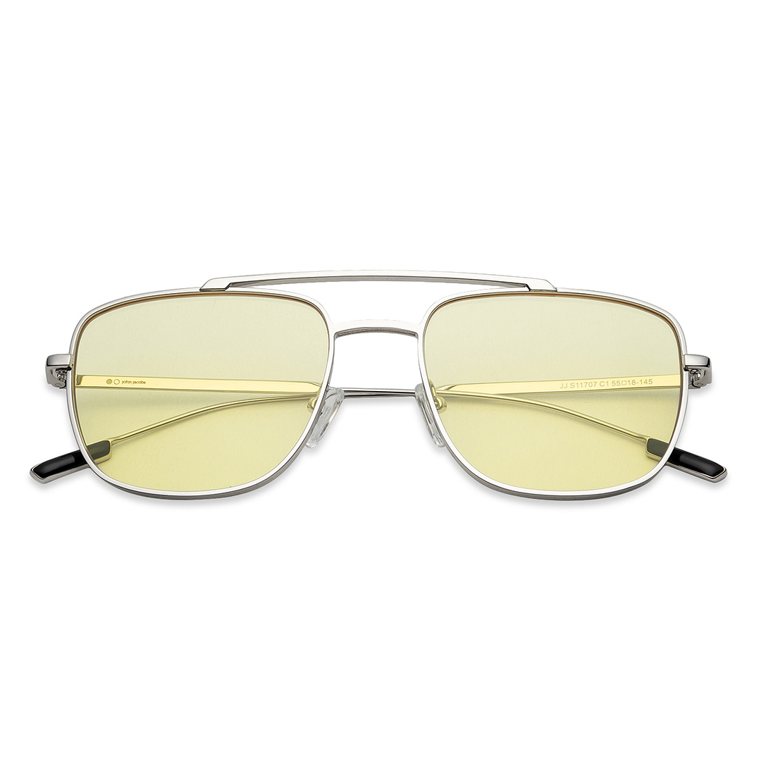 John Jacobs Online Silver Full Rim Square right side