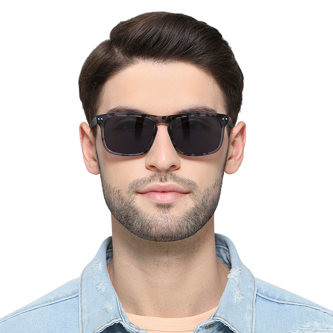 John Jacobs Dark Grey Full Rim Square right side
