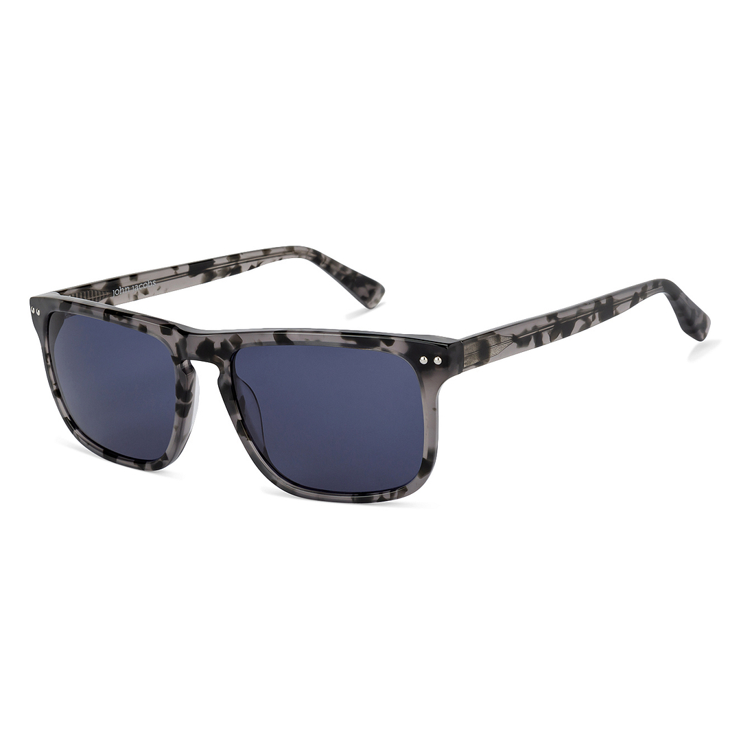 John Jacobs Dark Grey Full Rim Square right side
