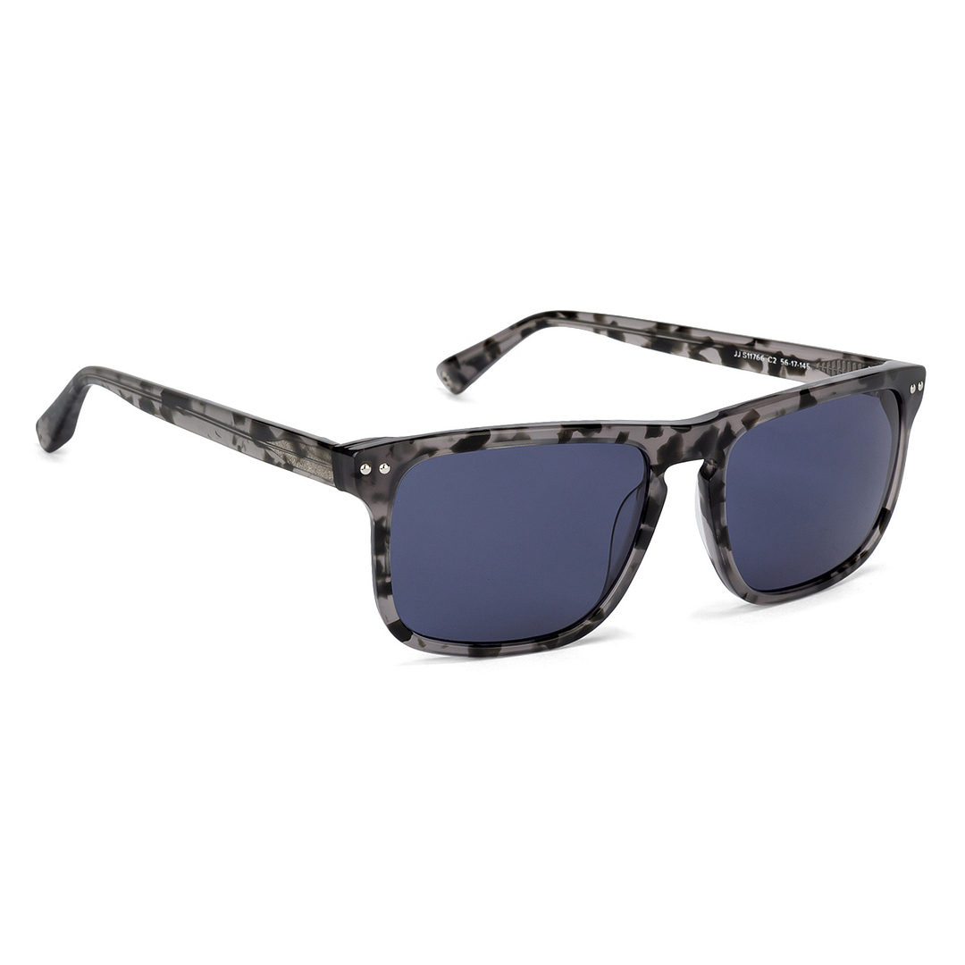 John Jacobs Dark Grey Full Rim Square left side