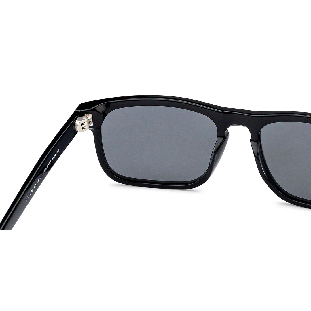 John Jacobs Black Full Rim Square left side