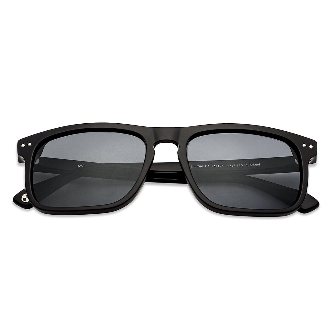 John Jacobs Black Full Rim Square right side