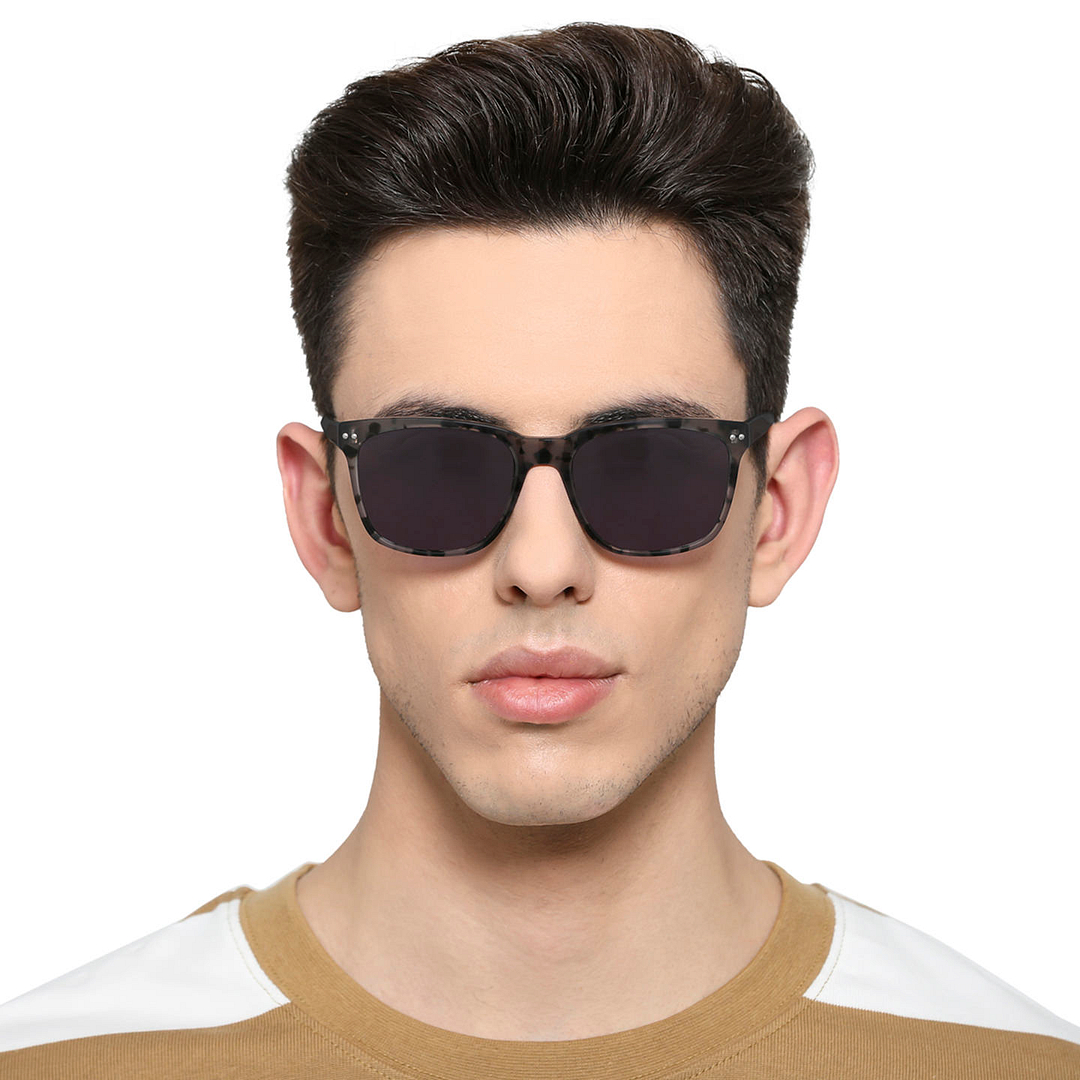 John Jacobs Dark Grey Full Rim Square right side
