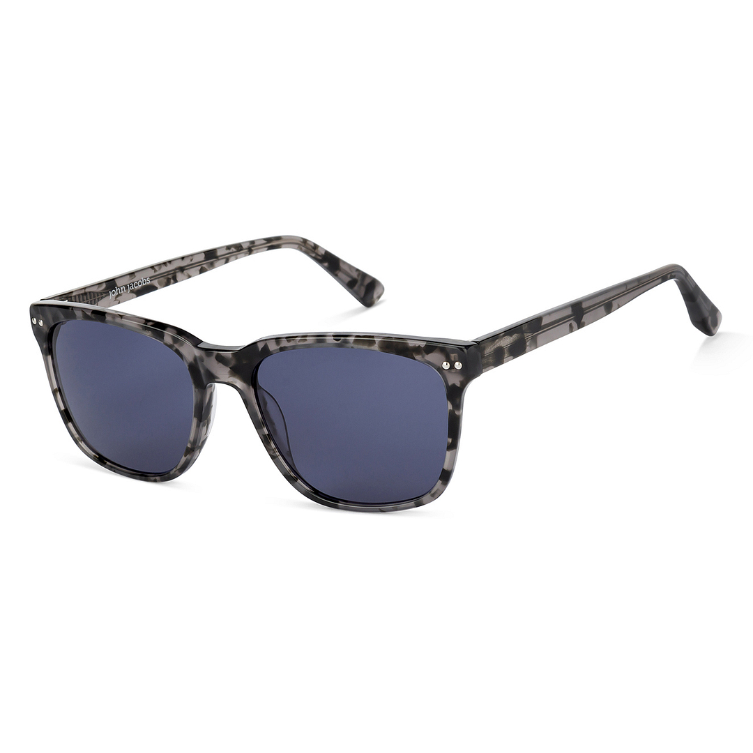 John Jacobs Dark Grey Full Rim Square right side