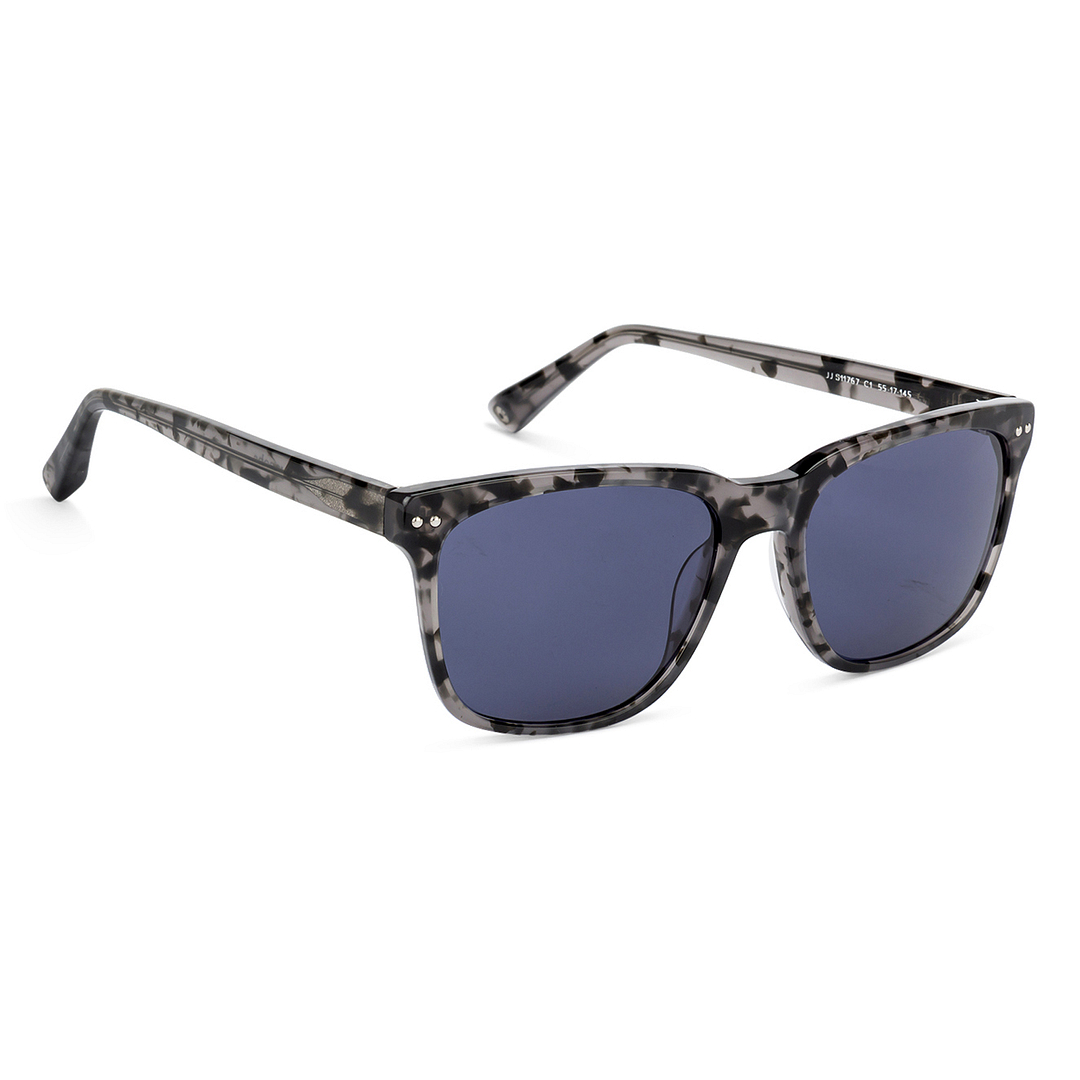 John Jacobs Dark Grey Full Rim Square left side