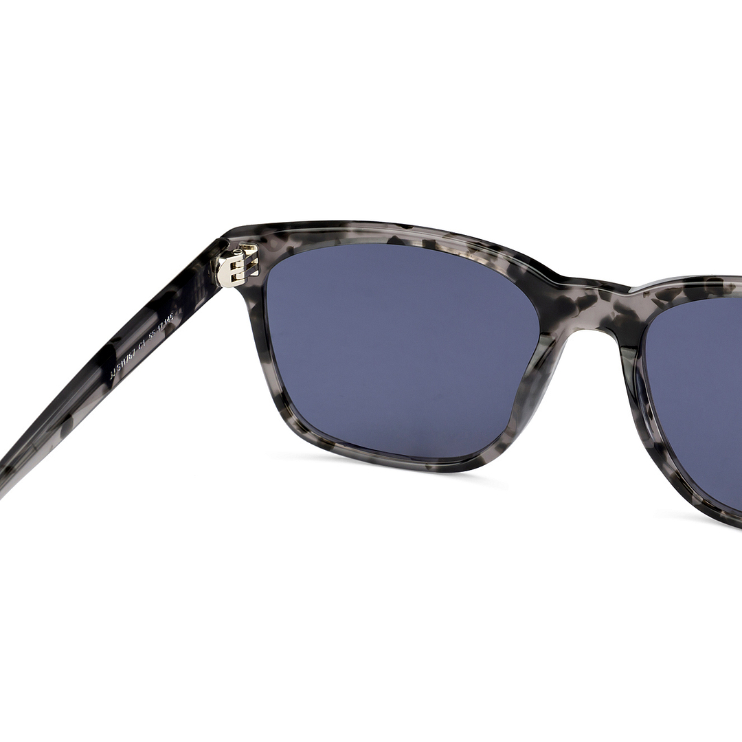 John Jacobs Dark Grey Full Rim Square left side