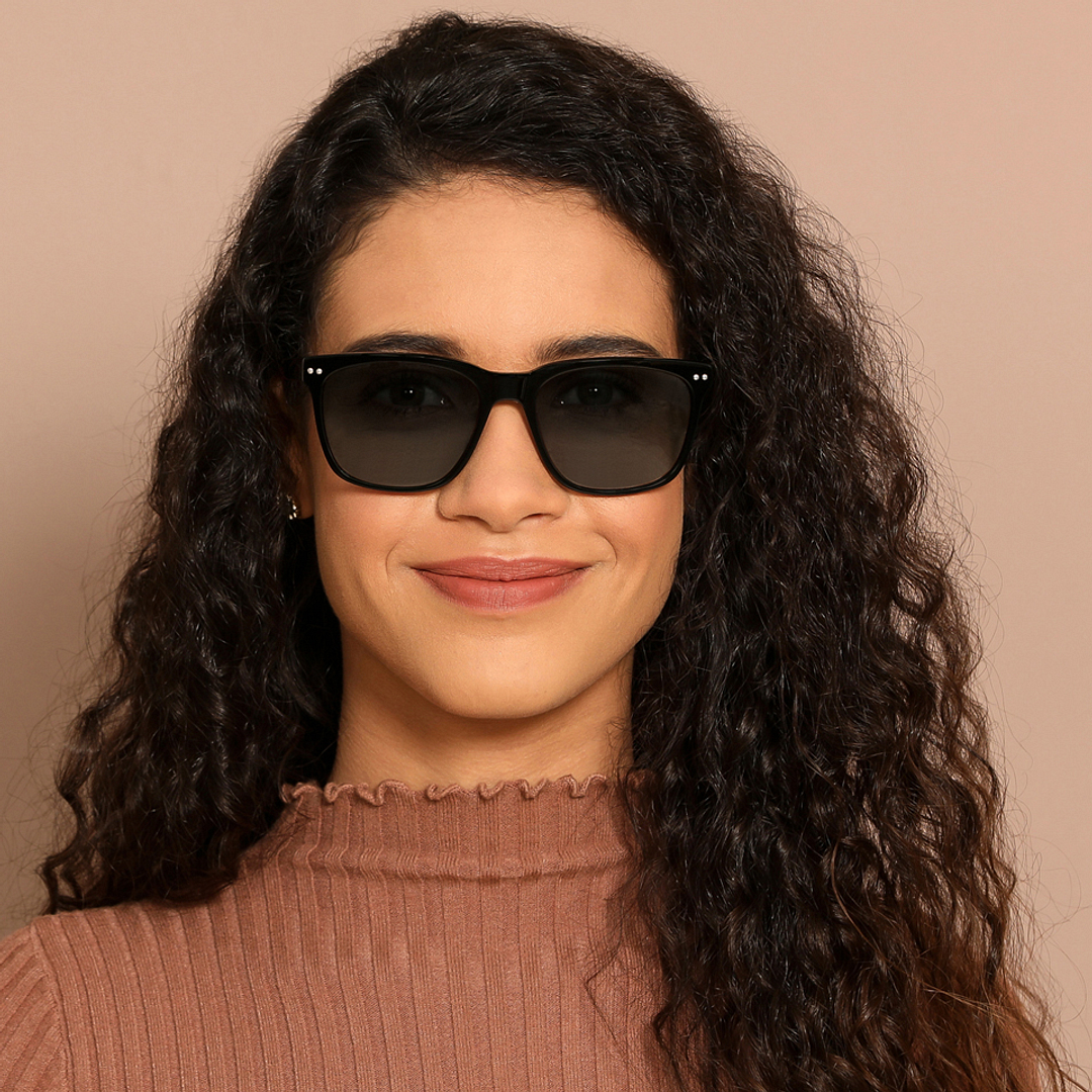 John Jacobs Online Black Full Rim Square right side