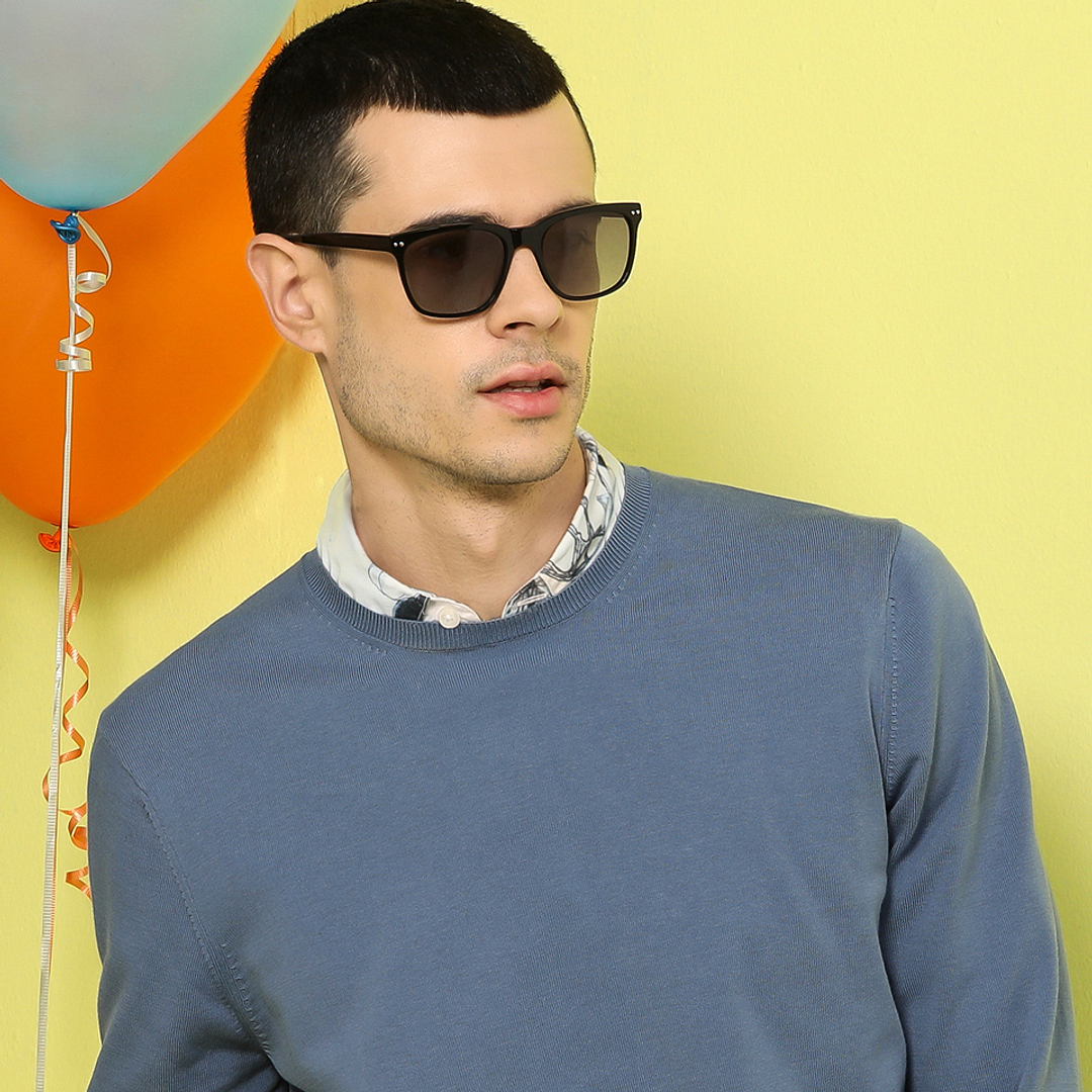 John Jacobs Online Black Full Rim Square right side